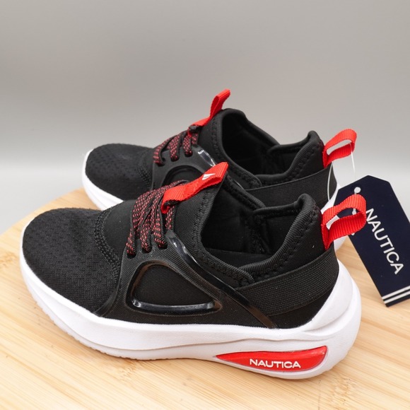 Nautica Other - Nautica Shoes Kids 11 Black Red Lace Up Athletic Sneakers NWT
